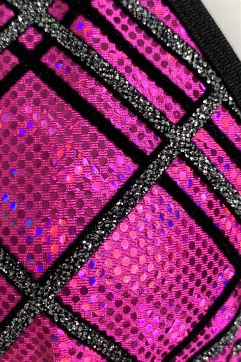 Siren Doll Small Cup Bikini Set Glitter Tartan Comes In Colours Siren Doll