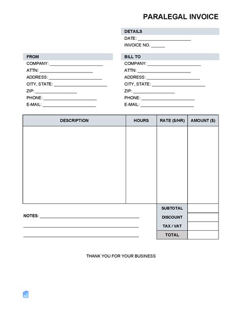 Law Firm Invoice Template Invoice Maker