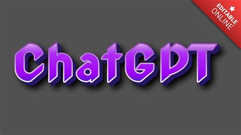 Chatgpt Effet Violet Vif G N Rateur D Effet De Texte