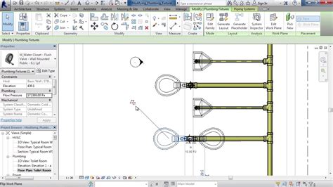 Learning Autodesk Revit MEP 093 Modifying Plumbing Fixtures YouTube