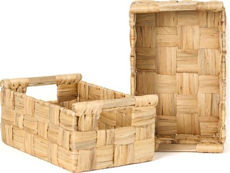 Vatima Extra Large Wicker Basket Rectangular With Wooden