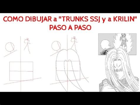 COMO DIBUJAR A TRUNKS SSJ Y A KRILIN PASO A PASO YouTube