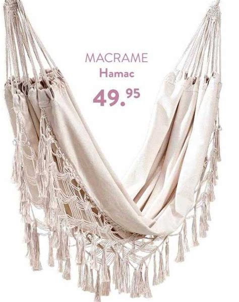 Promo Hamac Macrame Chez Casa Icatalogue Fr