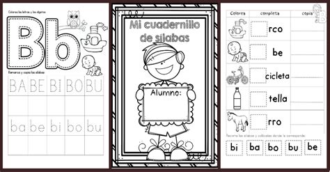 Mi Cuadernillo De Sílabas Ie Portada Imagenes Educativas