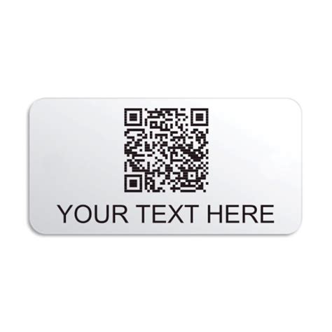 Polycarbonate QR Code Labels 50 X 25mm GSM Onlline Label Sales