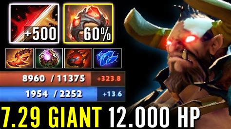 WTF 12 000 HP 500 Strength Giant Centaur Carry 2s Double Edge Most