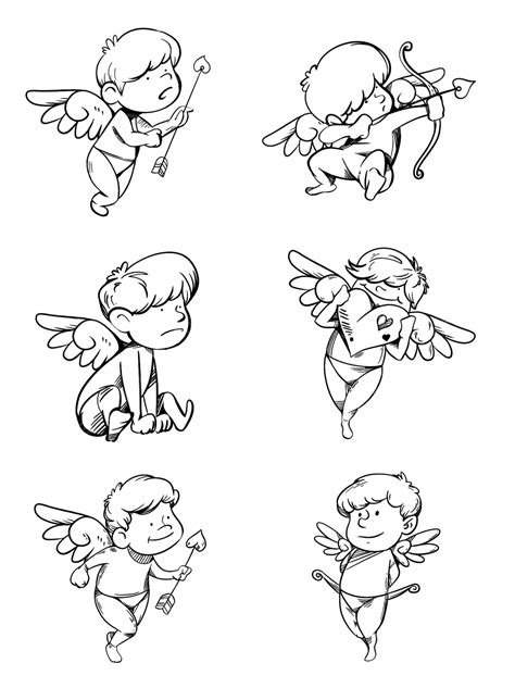 Hand Drawn Cute Cupid Draft Cupid Hand Drawn Cupid Cartoon Cupid Png