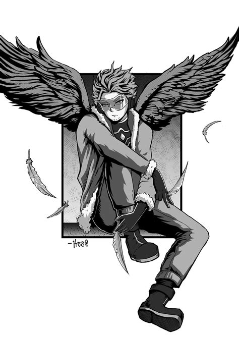 Hawks fanart by me : r/BokuNoHeroAcademia