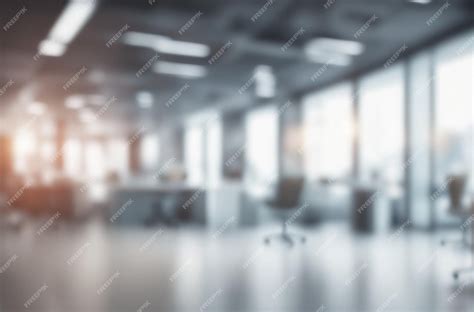 Premium Photo Blurred Office Interior Space Background Blurred Of