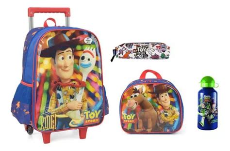 Kit Toy Story Mochila Rodinha Lancheira Estojo Garrafa Mercadolivre