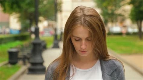 A Blonde With Braces On Her Teeth Looks Stock Video Pond