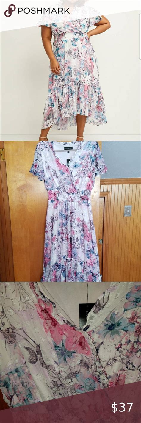 Lane Bryant V Neck Floral Maxi Dress Nwt Floral Maxi Dress Pink