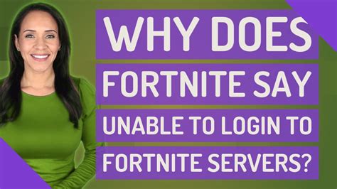 Why Does Fortnite Say Unable To Login To Fortnite Servers Youtube