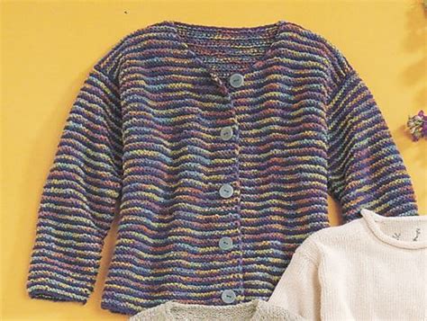 Ravelry Garter Striped Cardigan Pattern By Cathy Payson