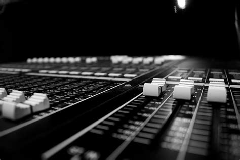 HD wallpaper: black mixing console, sound engineer, mixer, smile ...