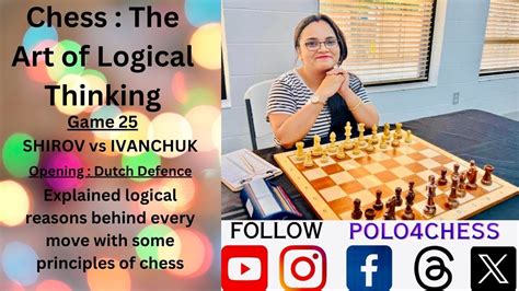 Chess TheArtOfLogicalThinking Game 25 Shirov Vs Ivanchuk Manila