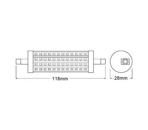 Radium Led Star R S Mm Tubular W Lm K Dimmable Ledvista