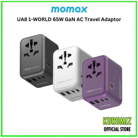 Momax Ua World W Gan Ac Travel Adaptor Mobile Phones Gadgets