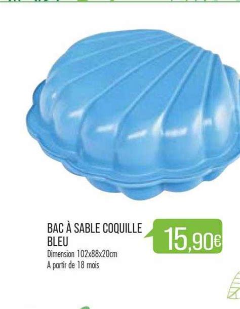 Promo Bac à Sable Coquille Bleu chez Match iCatalogue fr