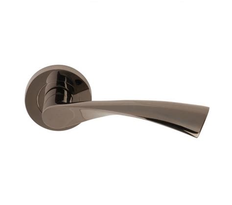 Excel Hardware Flex Door Handle On Rose Black Nickel