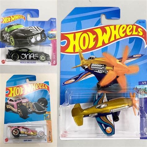 Hot Wheels Muscle And Blown Hw Drift Mad Propz Surf Crate Up Sky Show Regular Treasure Hunt