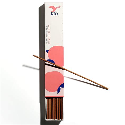 Kio White Peach Bambooless Incense Sticks Best Fragrance Bambooless