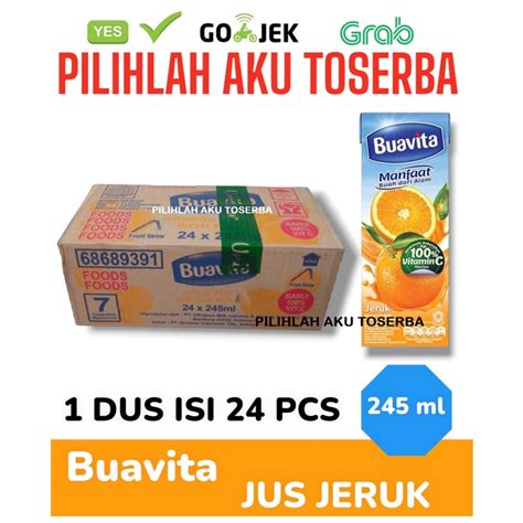 Jual Buavita Orange Jus Jeruk Ml Harga Dus Isi Pcs