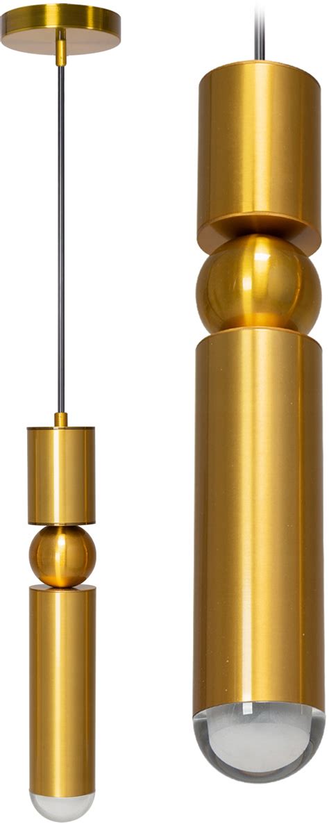 Lampa Sufitowa Wisząca LED Metalowa Gold Złota OSW 00904 Cena