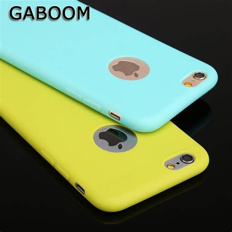 GABOOM alta calidad Cute Candy colores suave TPU silicio teléfono caso