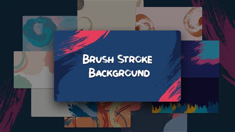 Free Google Slides Brush Stroke Background Template PowerPoint