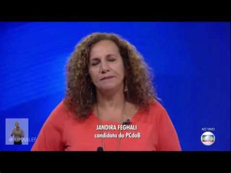 VEJA VÍDEO Ao vivo na Globo Candidata Jandira Feghali acusa emissora