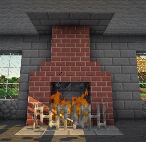 How To Make A Fireplace In Minecraft And How To Make It Burn Forever