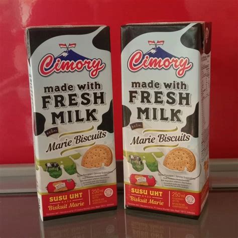 Cimory Fresh Milk Susu Uht Marie Biscuits Pack Ml Lazada Indonesia