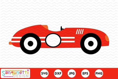 Vintage Race Car Clipart