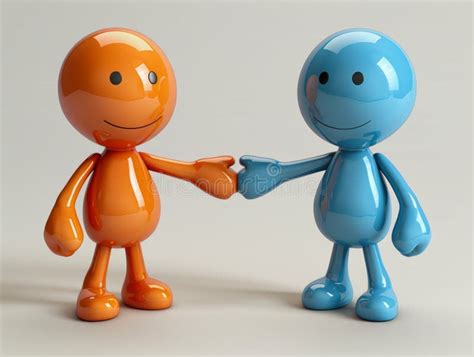 Cartoon Characters Shaking Hands Stock Photos Free Royalty Free