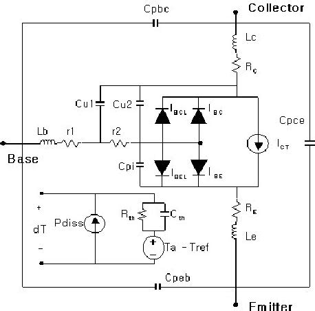 Figure 1 From A Heterojunction Bipolar Transistor Large Signal Model