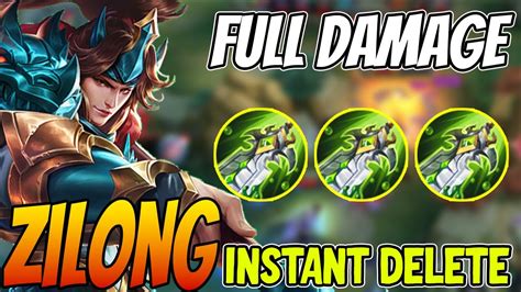 Zilong One Hit Delete Full Damage Zilong Best Build Build