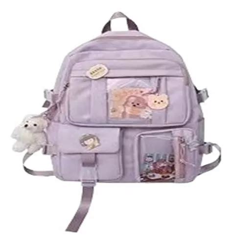 Mochila Kawaii Aesthetics For Mujer Dise O De Oso Y Mu Eca Cuotas