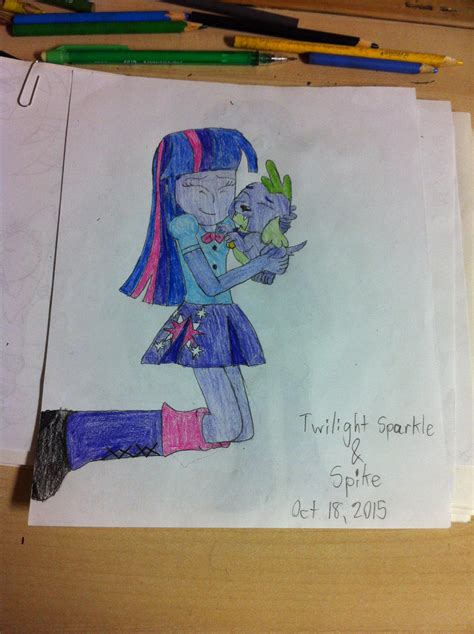 Twilight Sparkle and Spike Drawing by russell4653 on DeviantArt