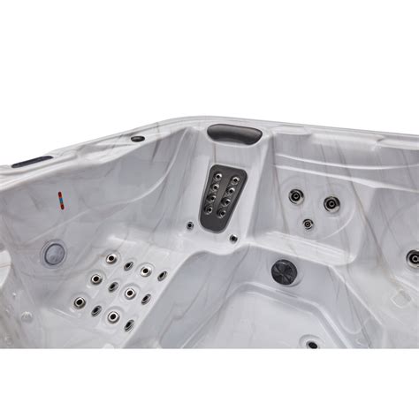 Luxury Spas Person Jet Acrylic Square Hot Tub With Ozonator In Gray Wayfair