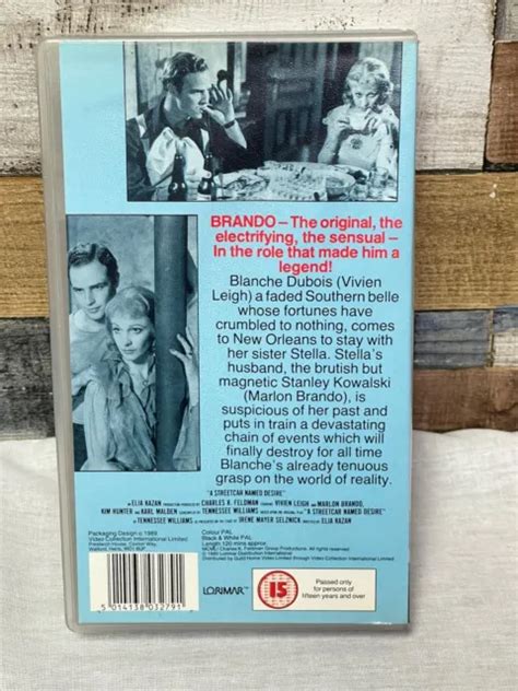 A STREETCAR NAMED Desire Vivien Leigh Marlon Brando On VHS Video