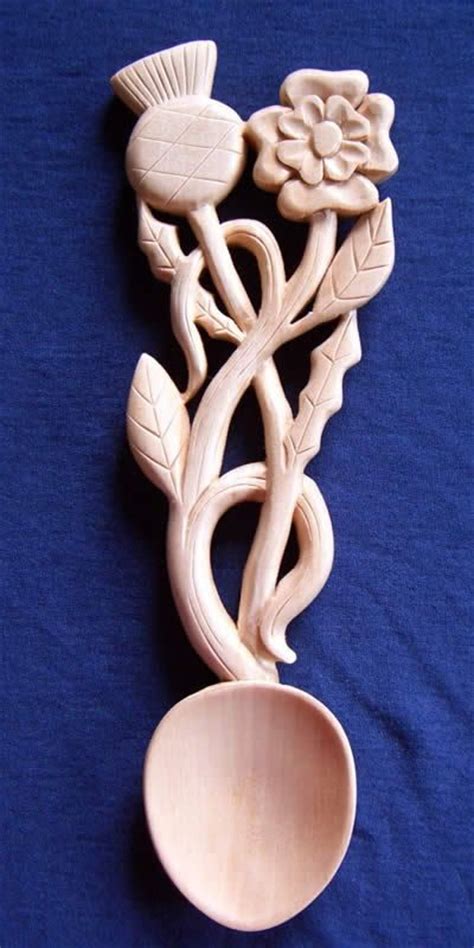 Welsh Love Spoons A Traditional Wedding Gift This One Has A Thistle