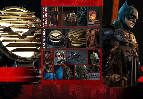 Hot Toys The Batman Batman And Bat Signal Collectible Set