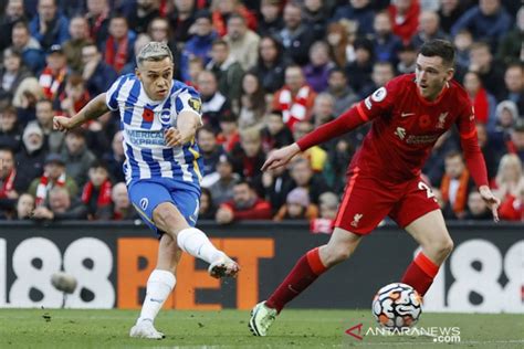 Liverpool Buang Keunggulan Dua Gol Saat Ditahan Imbang Brighton