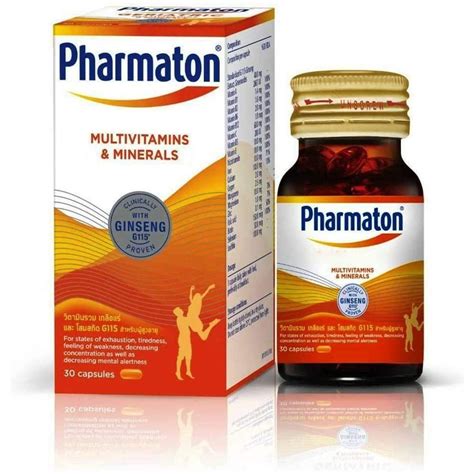 Pharmaton Ginseng Extract G115 30 Capsules Swiss Quality Formula Clinically Proven