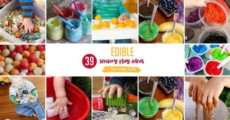 39 Edible Sensory Play Ideas for Little Kids | Hands On As We Grow®