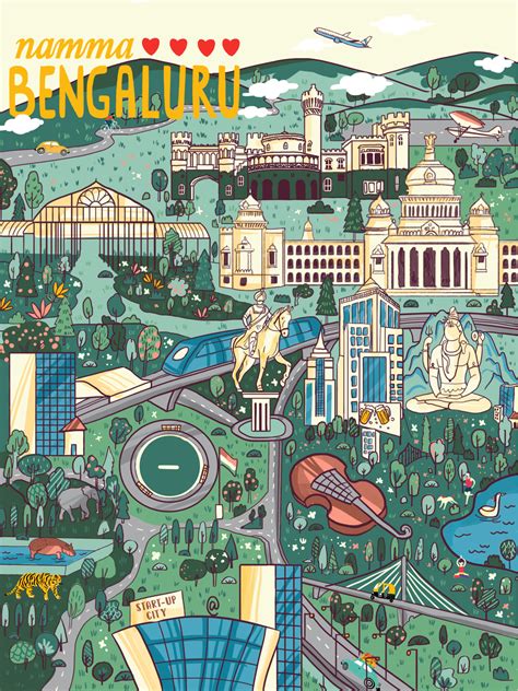 Bangalore map-Project for chumbak :: Behance