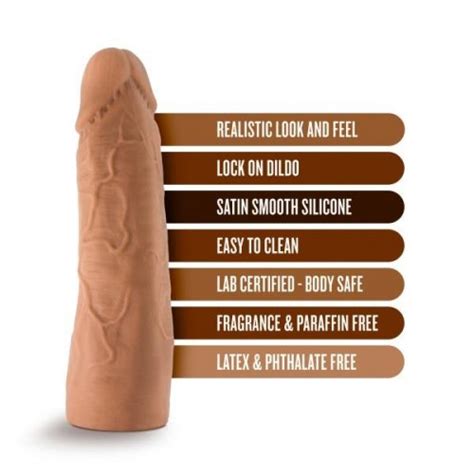 The Realm Realistic Inch Lock On Dildo Mocha Sex Toys At Adult Empire