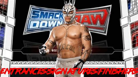 WWE Smackdown Vs Raw 2009 Entrances Signatures Finishers Rey Mysterio