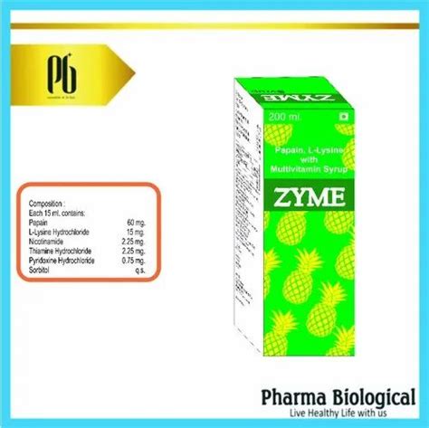 Digestive Enzyme Syrup Zymozyme Syrup Digestive Third Party